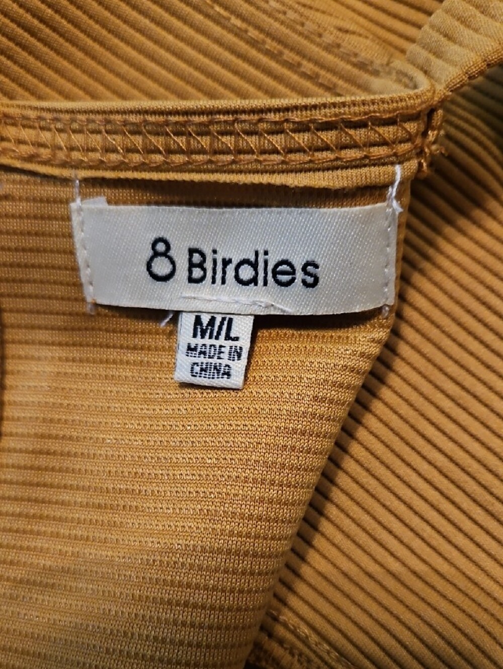 8birdies Ribbed V-Neck Crop Tank Top - Picture 4 of 6